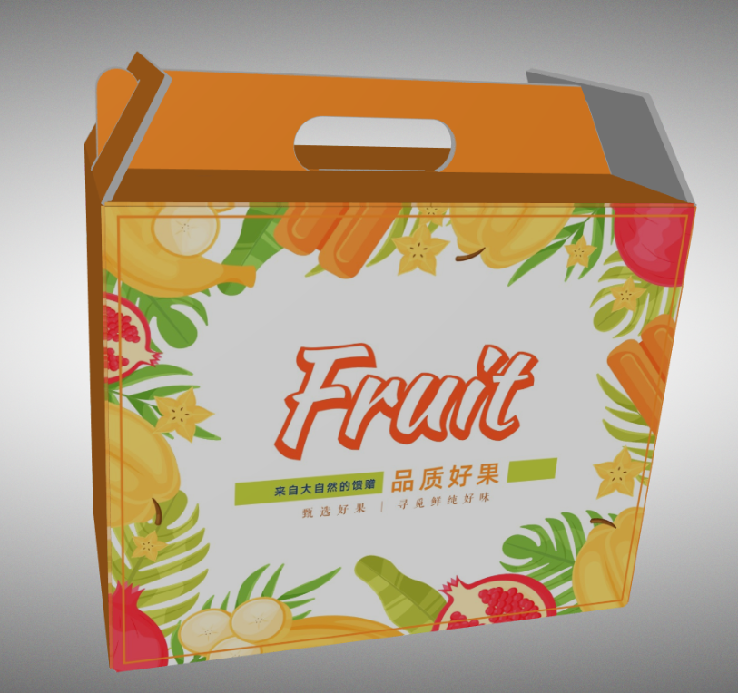 水果包装,农产品包装,手提箱设计
